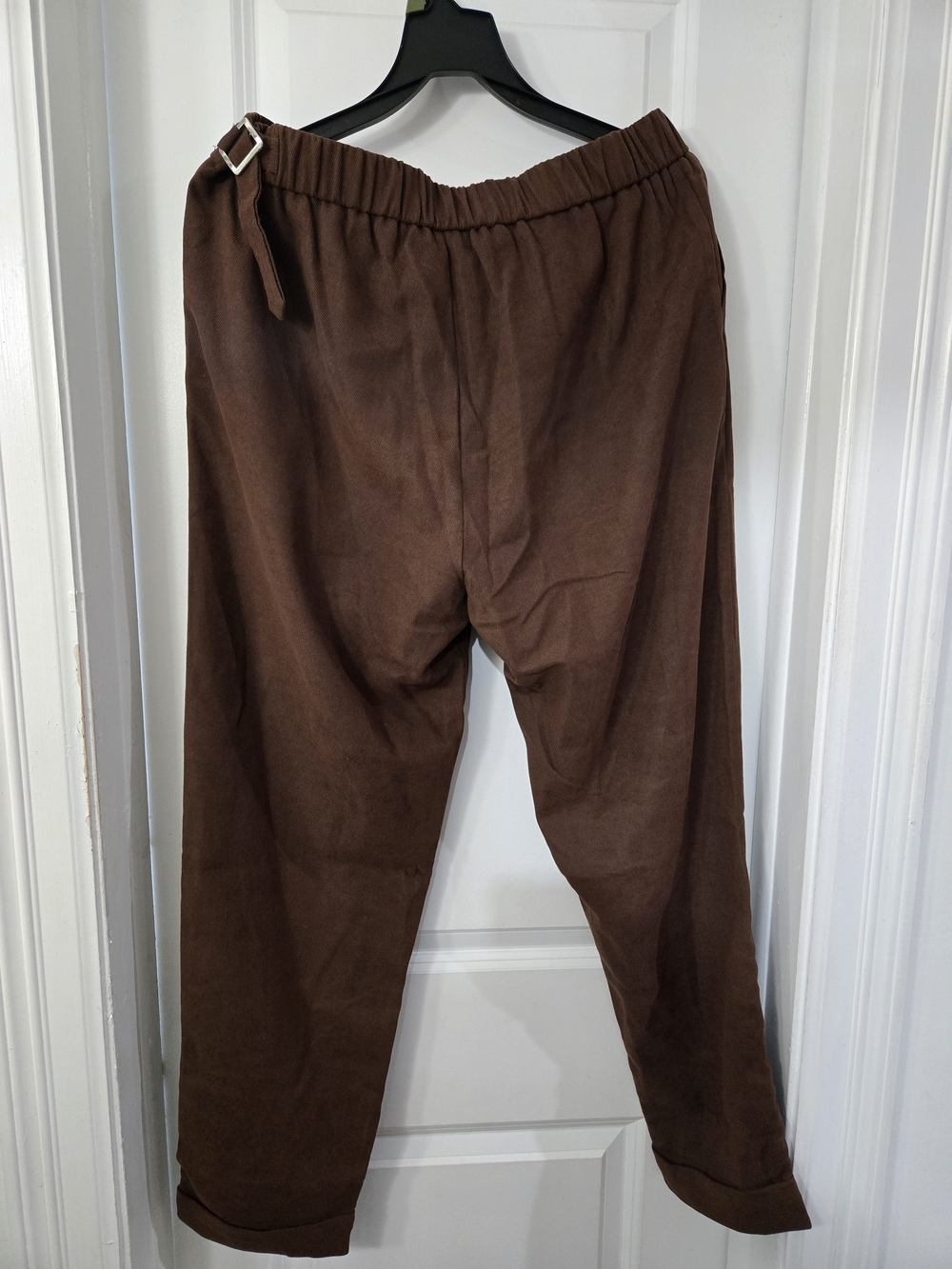MANFINITY Brown Pleated Tapered Chinos - Picture 2 of 4